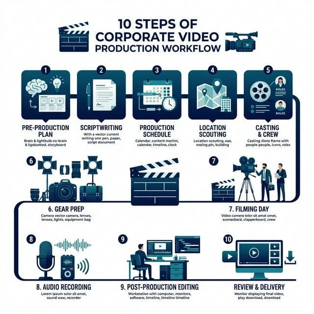 10 Kluczowych Kroków do Profesjonalnej Produkcji Filmów Korporacyjnych